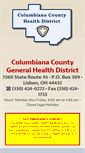 Mobile Screenshot of columbiana-health.org