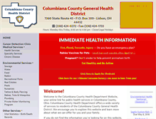 Tablet Screenshot of columbiana-health.org